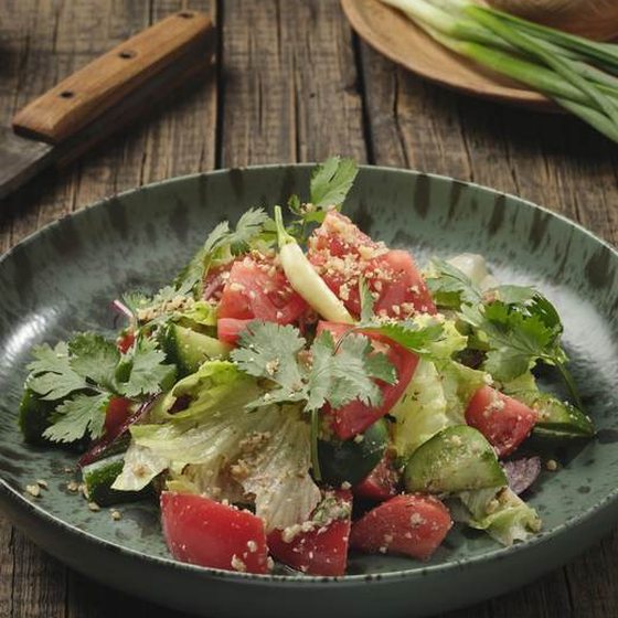 Georgian vegetable salad — Хинкали бабушки Нино, Ташкент